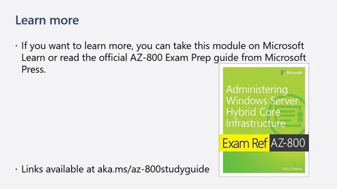 AZ-800 EXAM Prep. Introduction to Active Directory Domain Services (AD-DS)