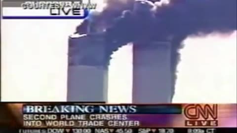 911 South Tower Strike - There It Is .... WNYW Good Day NY FOX CNN Live Network Media Pool