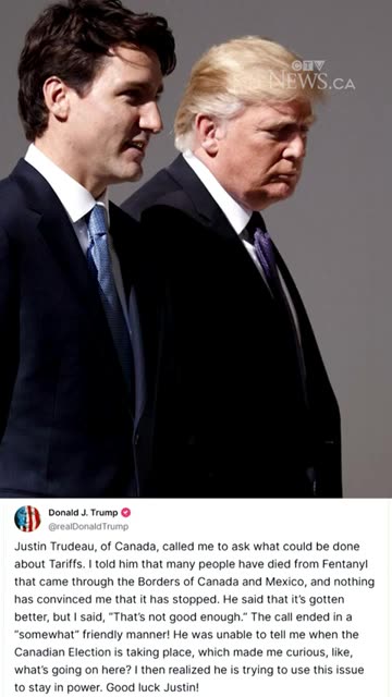 Trump to Trudeau: ‘Good luck Justin!’