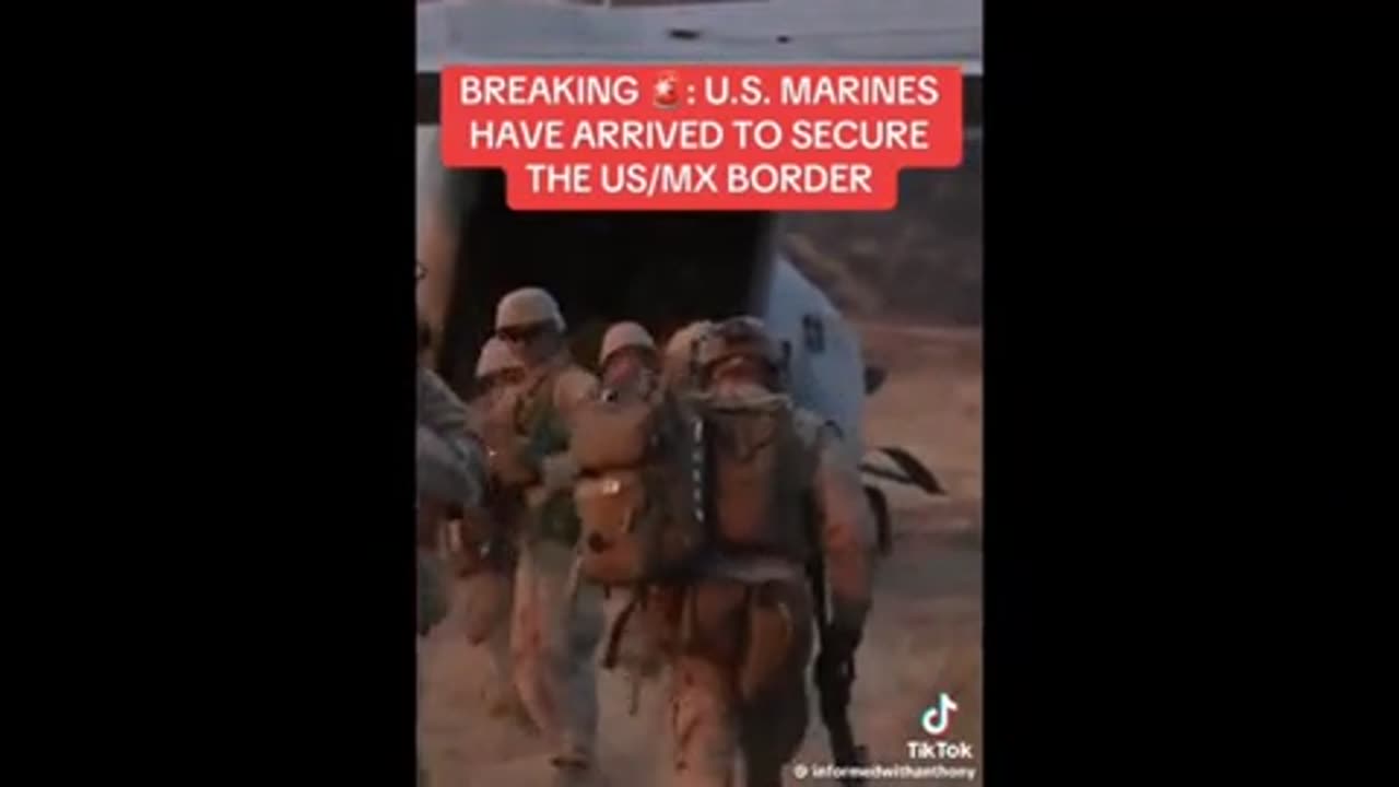 Marines to the border .. LFG! ..