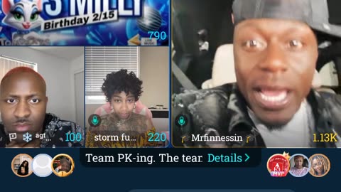 Finesse high again going awff on Storm this time