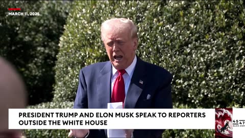 President Trump Buys A Tesla While Entertaining The Press