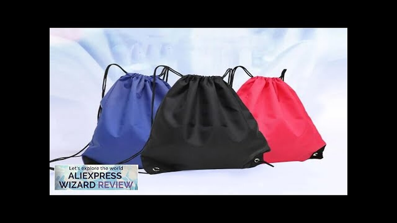 Foldable Waterproof Gym Bag Fitness Backpack Drawstring Shop Pocket Hiking Camping Beach Review