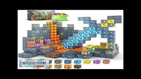 72pcs Magnetic Blocks-Build Mine Magnet World Edition Sword Caverns Magnet Toddler Toy Review