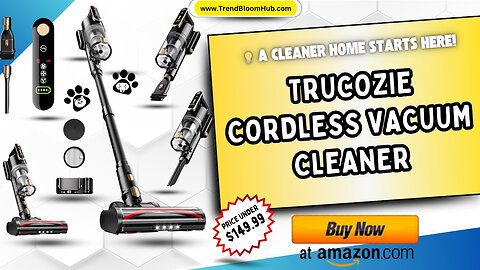 🌀Meet the Trucozie Cordless Vacuum Cleaner – your new go-to cleaning tool!