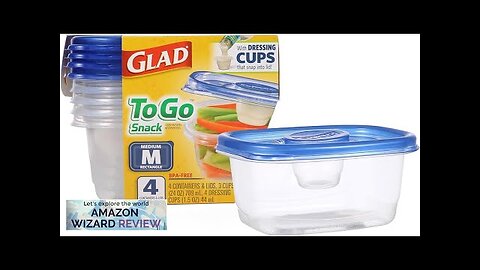 GladWare To Go Snack Food Storage Containers Medium Rectangle Food Containers Review