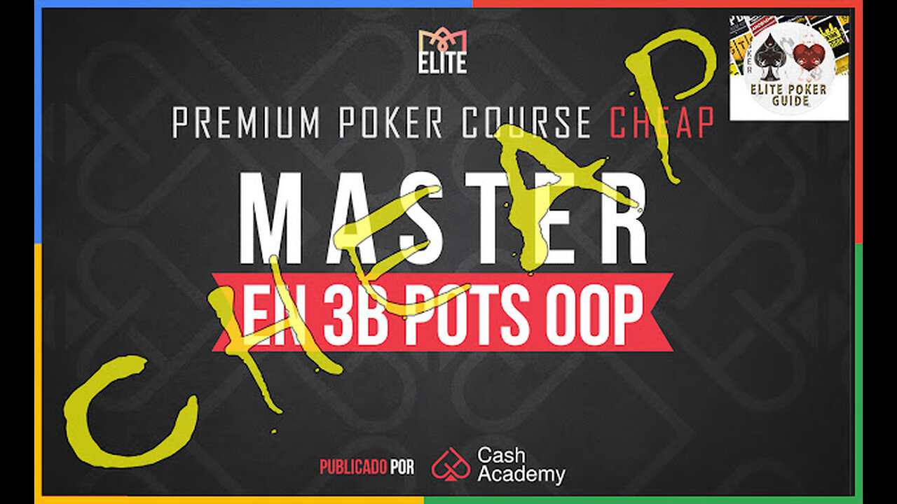 CASH ACADEMY POKER Master en 3B Pots OOP con Iniciativa