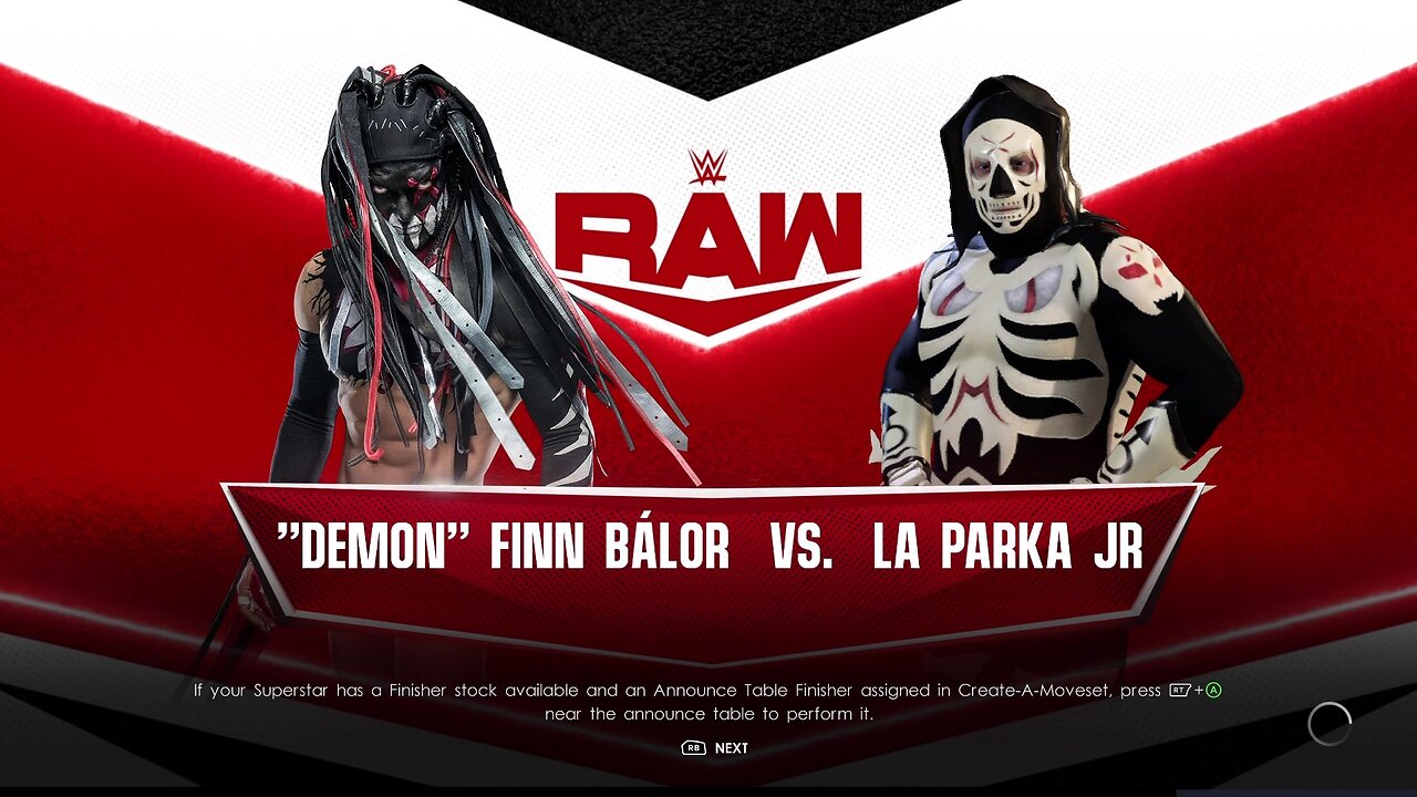 WWE 2k22 Demon Finn Balor vs La Parka Jr