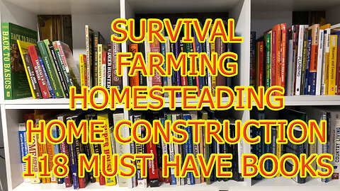 ❤️MUST HAVE 118 Survival Homesteading Home Construction Farming BOOKS Library Review #wisebuyreviews