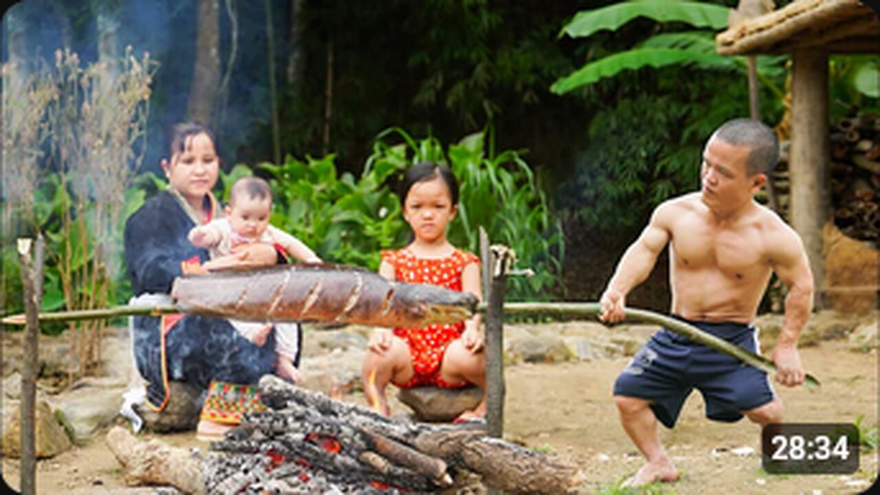 Dwarf Family - Garden Revamp & a trip to hunt for grilled catfish _ Harvesting Joy.