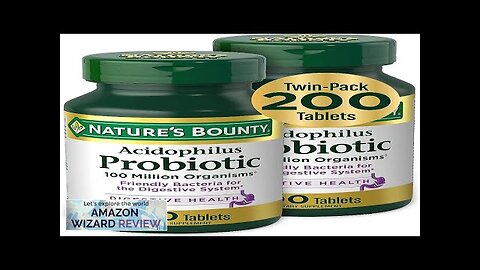 Nature's Bounty Acidophilus Probiotic Daily Probiotic Supplement Supports Digestive Health Review