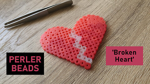 Perler Beads - Broken Heart