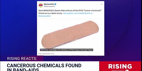 Band-aids use cancerous toxins on the bandaids to make you sick - 04-05-24