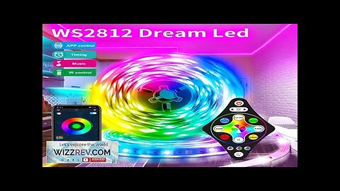 WS2812 Dream LED Strip Lights APP Control Tape Full Set With Power Review