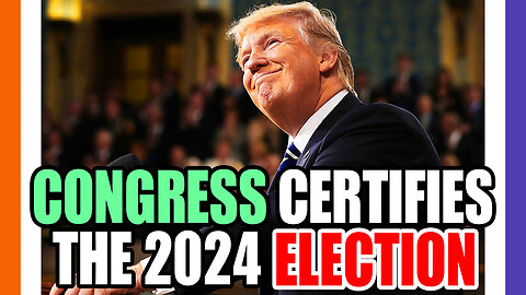 🚨BREAKING: CONGRESS CERTIFIES THE 2024 PRESIDENTIAL ELECTION 🟠⚪🟣