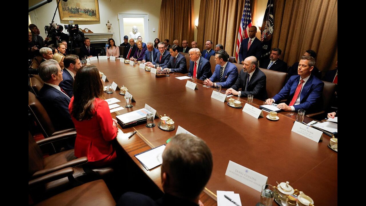 Trump's Cabinet Meet's to Make America Great while Democrats seem to want America to Lose...