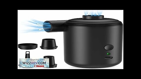 3600mAh Mini Inflator Pump Electric Air Pump with 4 Nozzles Inflator Deflator Review