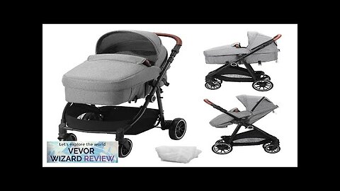 VEVOR Standard Baby Stroller Infant Toddler Stroller with Bassinet 3rd-Gear Adjustable Review