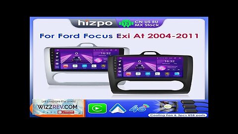 Hizpo CarPlay Car Radio For Ford Focus 2 Mk2 2004-2008 2009 2010 Review