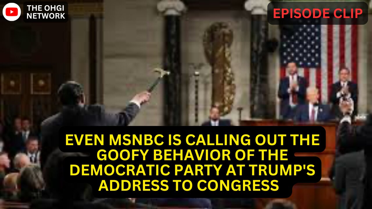 Even MSNBC is calling out the goofy behavior of the Democratic Party at Trump's address to congress