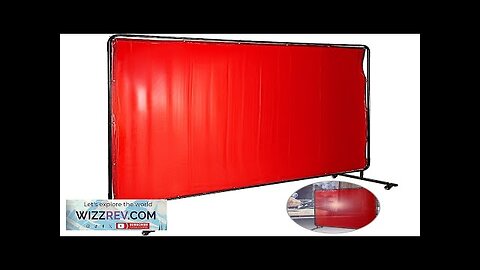 VEVOR Welding Screen with Frame 8' x 6' Welding Curtain with 4 Review