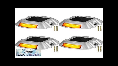 Vevor Driveway Lights 4-Pack Solar Driveway Lights with Switch Button Solar Deck Review