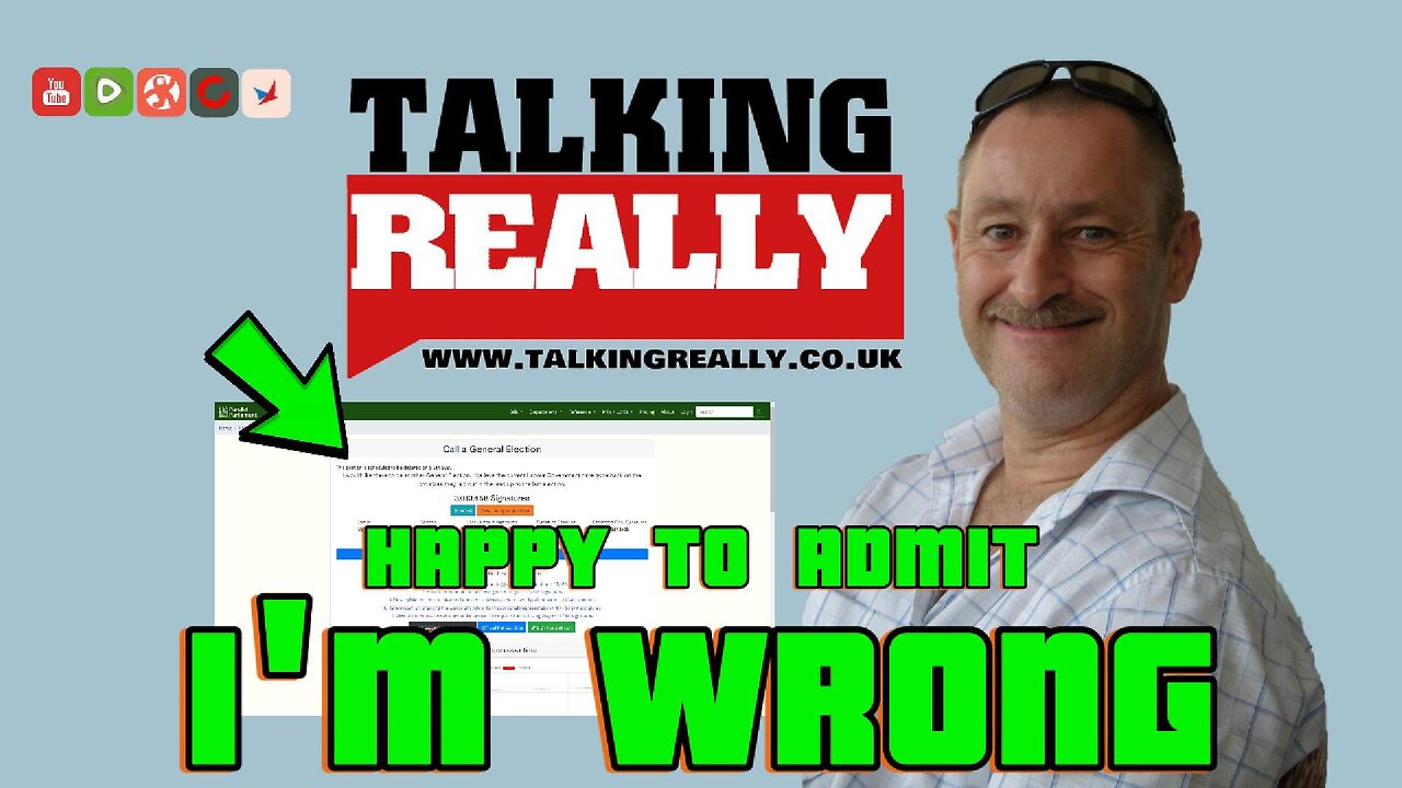 Happy to admit i'm wrong... election petition!