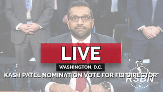 LIVE: Kash Patel Nomination Vote for FBI Director - 2/13/25