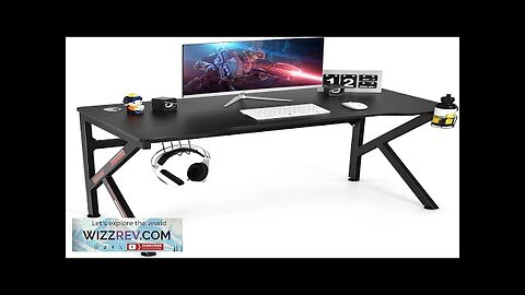 Tangkula 48 Inch Gaming Desk K-Shaped Racing Style PC Computer Desk Review