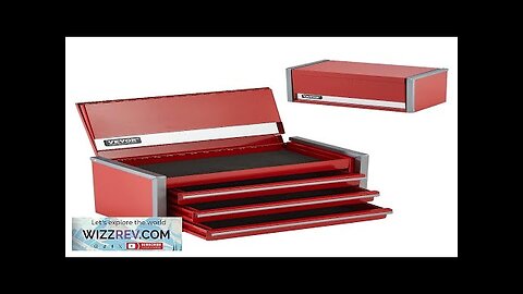 Tool Box 8.6-inch Portable Metal Tool Box 3 Drawers Tool Organizer Red Review