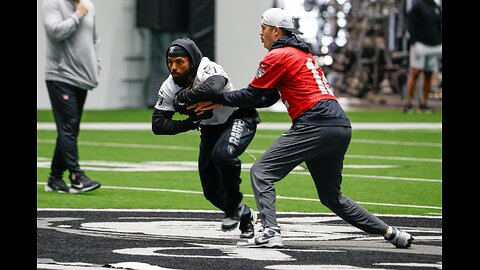 Las Vegas Raiders running reps today in Henderson Nevada