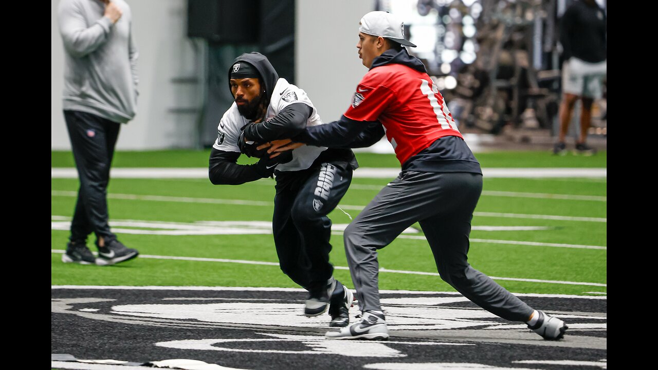 Las Vegas Raiders running reps today in Henderson Nevada