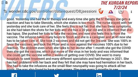 VAERS: 46YR OLD LADY BACKS OFF HER 100% PRO-VAXX STANCE AFTER GETTING WRECKED!