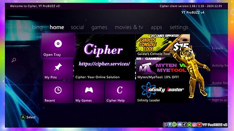 SHOWCASE CIPHER STEALTH SERVER FREE / PAID FOR RGH XBOX 360