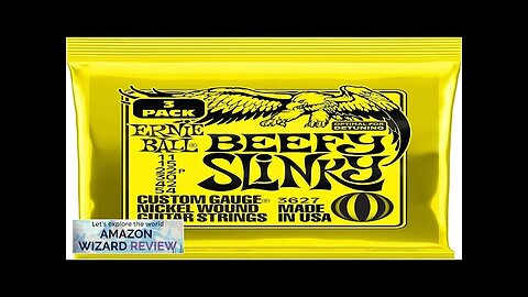 Ernie Ball Beefy Slinky Nickel Wound Electric Guitar Strings 3-Pack 11-54 Review