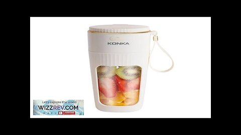 KONKA Mini Electric Fresh Juicer 10 Blades Powerful Crushed Ice Wireless Portable Review