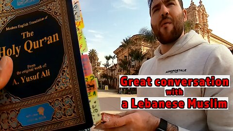 Great conversation with a Lebanese Muslim.