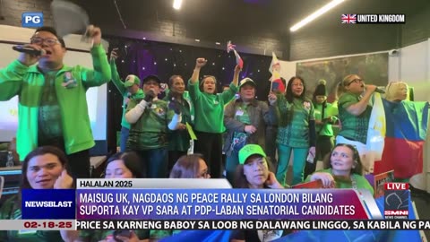 Maisug UK, nagdaos ng peace rally bilang suporta kay VP Sara at PDP-Laban senatorial candidates