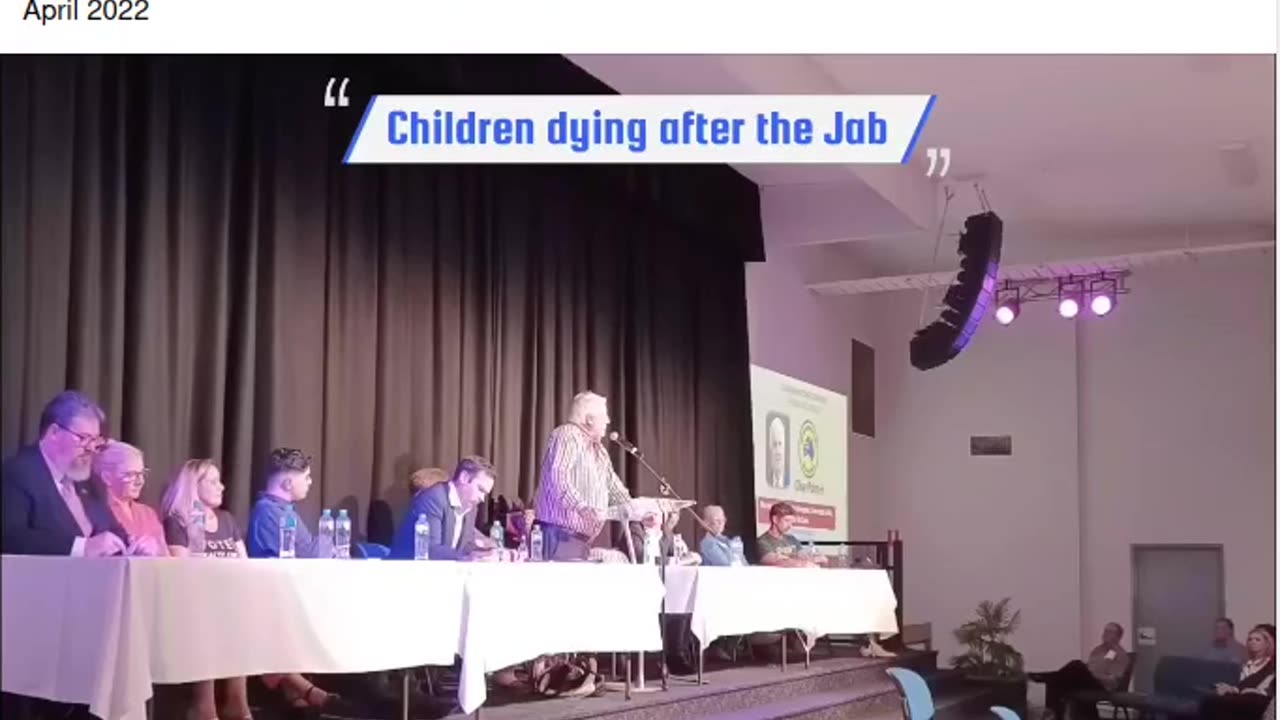 Clive Palmer mentioning 7 year old twins that die straight after the Covid Vax