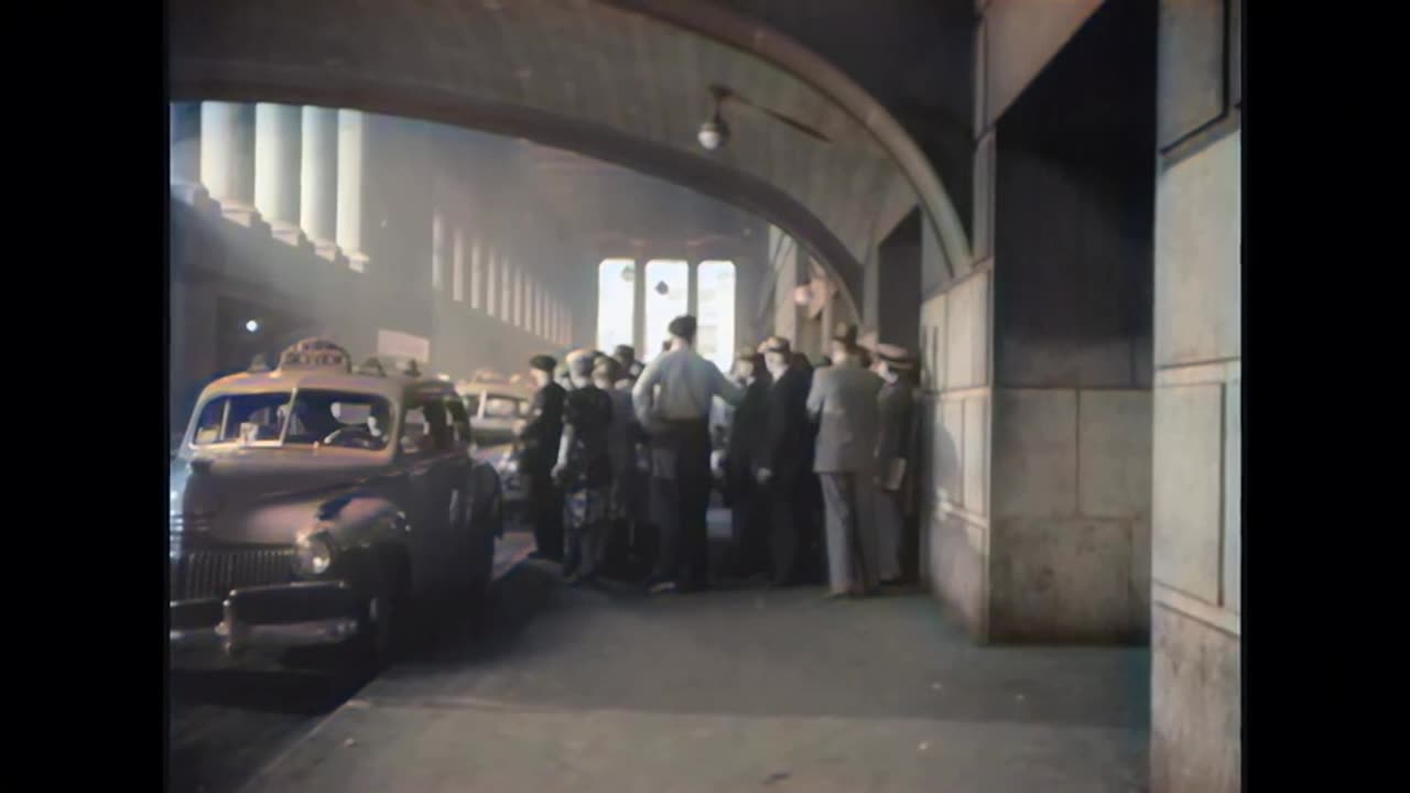 Penn Station’s Lost Glory: New York Before 1950 in Color!