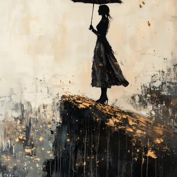 Stunning Girl with an Umbrella