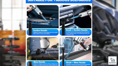 DeeprBlu Car Vacuum Portable Cordless