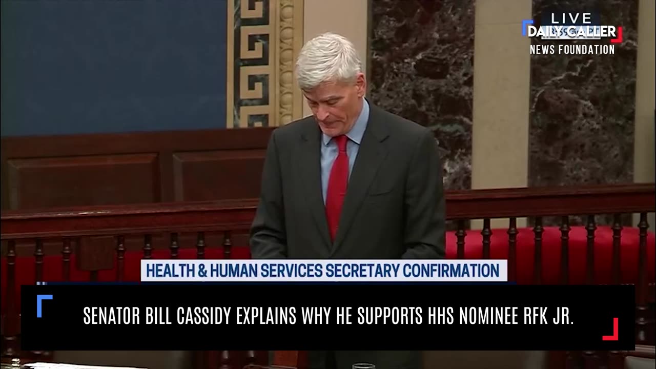 Senator Bill Cassidy Explains Why He Supports HHS Nominee RFK Jr.