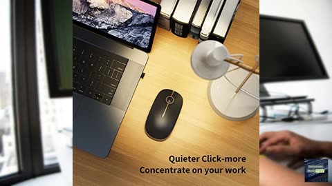 Vssoplor Wireless Mouse, 2.4G Slim Portable Computer Mouse