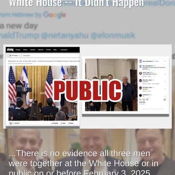 Fact Check: FAKE Image Shows Elon Musk With Trump, Netanyahu At White House -- It Didn't Happen