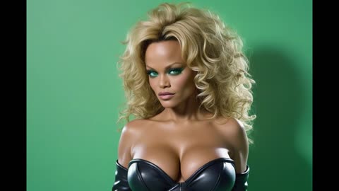 POSH - Pamela Anderson body,head of Rihanna Ai Generated