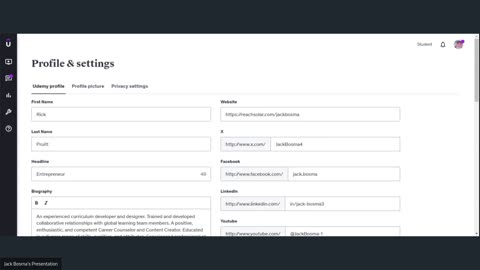 How To Create An Outstanding Udemy User Profile With Rick Pruitt 4