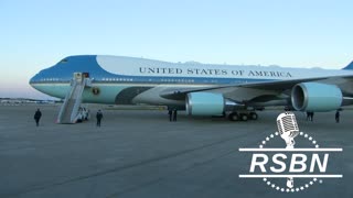 WATCH: President Trump Arrives in West Palm Beach, FL on Air Force One - 2/9/25