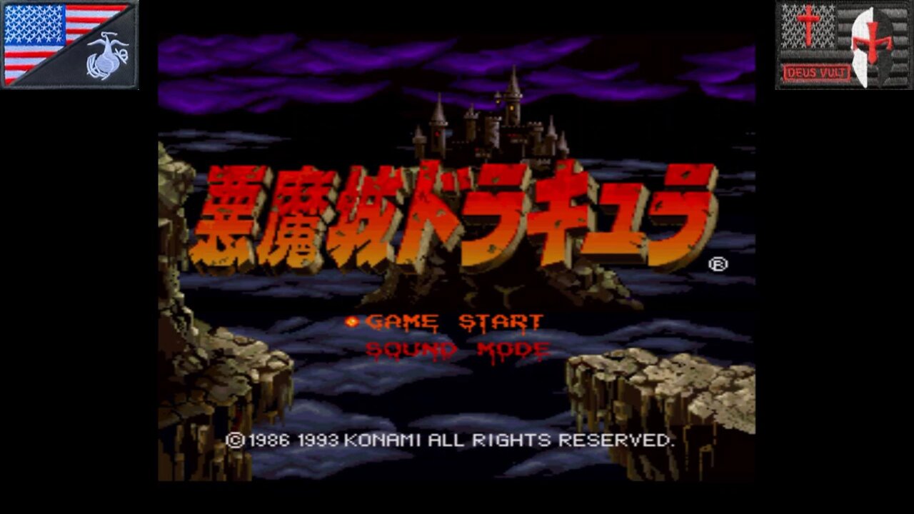 悪魔城ドラキュラ (Sharp X68000 - Attract Mode) [JP Only]