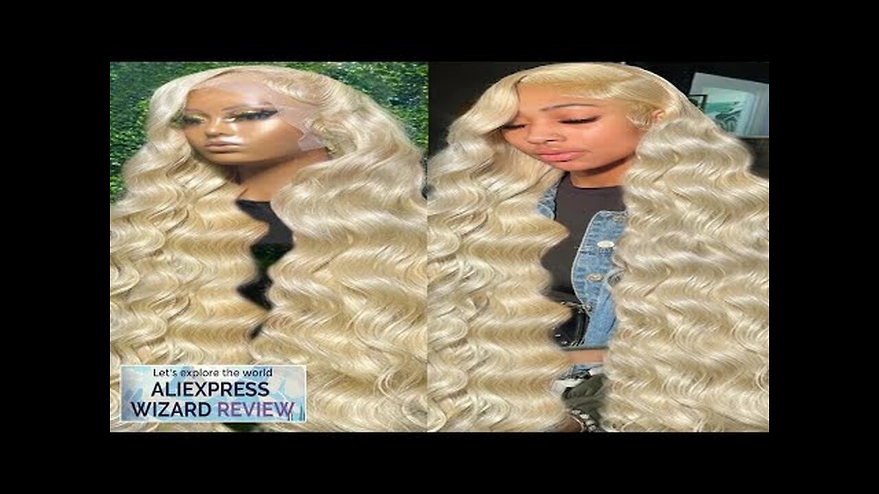 613 Honey Blonde 13x6 Transparen Lace Front Human Hair Wigs Brazilian 250% Review